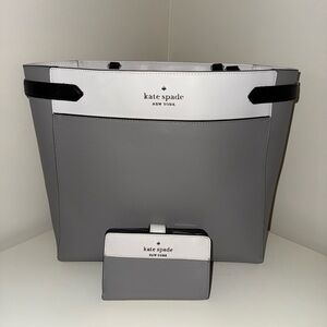 Kate Spade Stacey Color Block Leather Tote Bag